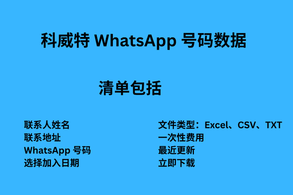 科威特 WhatsApp 号码数据