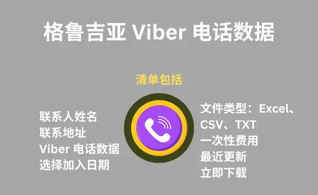 格鲁吉亚 Viber 电话数据